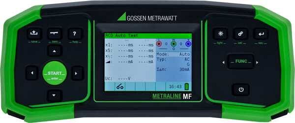 Gossen Metrawatt Prüfgerät zur Prüfung der Wirksamkeit von Schutzmaßnahmen in elektrischen Anlagen, METRALINE MF, M520F