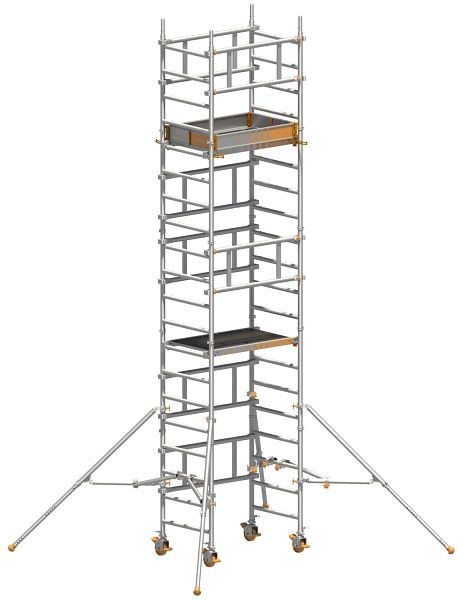 Layher SoloTower Aluminium-Fahrgerüst, Standhöhe 4m / Arbeitshöhe 6m, 1600104