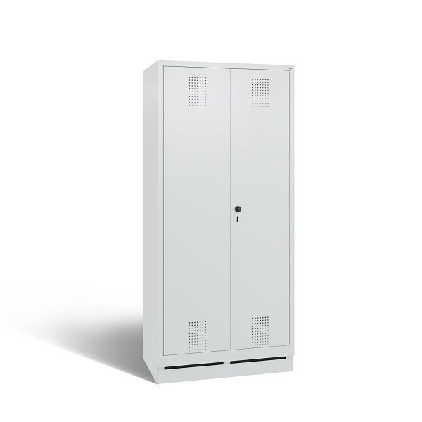 C+P Spind Evolo, 2 Abteile, H1800xB810xT500 mm, Grau, 48022-22 S10012