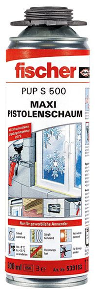 Fischer Maxi Pistolenschaum PUP S 500, VE: 12 Stück, 539163