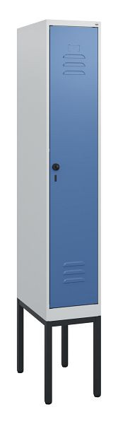 C+P Umkleidespind Classic PLUS, Gestell, 1950x300x500mm, 7035/5023, Drehriegel, 0800305-10 S10005