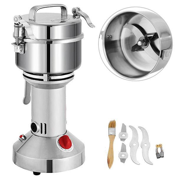 VEVOR 350 g Elektrische Kräutermühle Grinder Mehlmaschine Haushaltskräuter Erze Salz, 350GZLSMFJ0000001V2