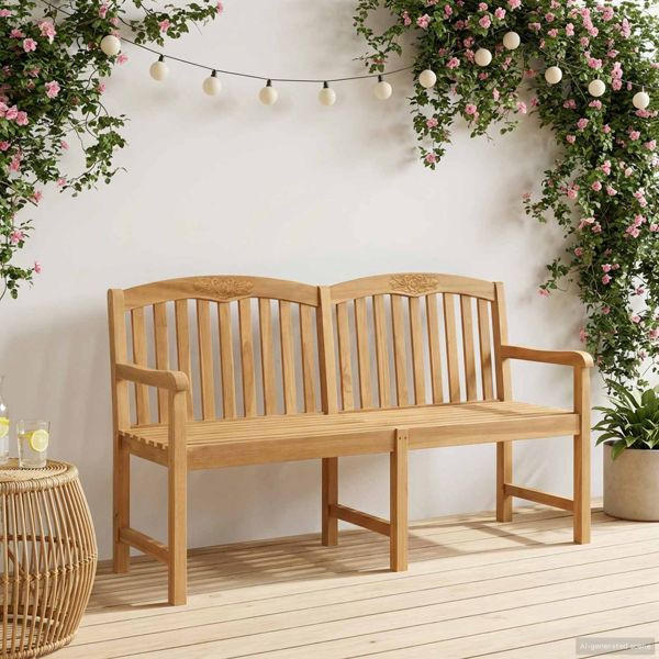 vidaXL Handgefertigte Rosenbank Natur 179,5 x 61 x 90 cm, 42030015