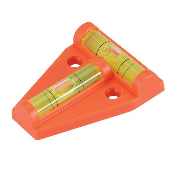 Silverline Mini-Wasserwaage mit Horizontal- und Vertikallibelle, 60 x 45 mm, 250450