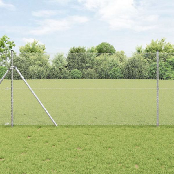 vidaXL Sechseckzaun 1.4x50 m Verzinkter Stahl, 42005726