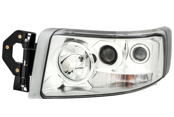 HELLA Halogen-Hauptscheinwerfer, für u.a. Renault Trucks Premium II Route, chrom, ECE, für Linksverkehr, links, 1LL 011 899-431