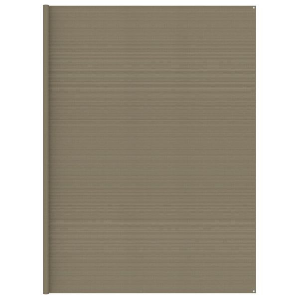 vidaXL Zeltteppich Taupe 400x800 cm HDPE, Material: HDPE (100 % Polyethylen hoher Dichte), 310755