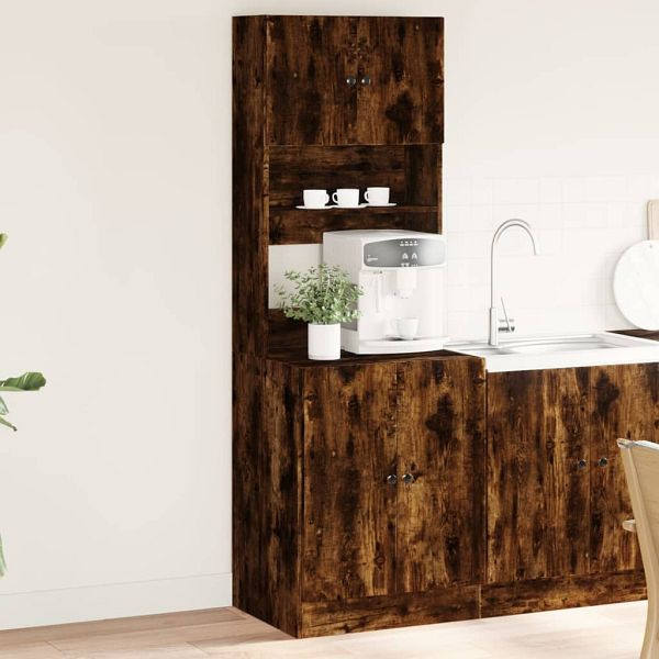 vidaXL Küchenschrank Räuchereiche 60x50x180 cm Holzwerkstoff, 3276641