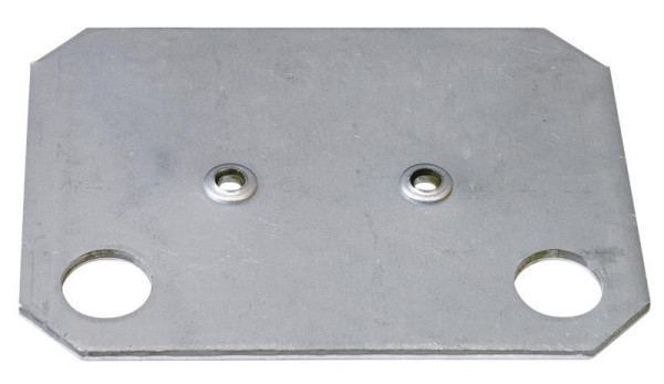 Schulte Unterlegplatte 2 mm für MULTIplus Einfach-Klemmfuß, verzinkt, 12694