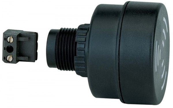 WERMA Elektrischer Summer Einbaumontage Dauerton 24VAC/DC 59 x 52 mm BK- schwarz, 109.000.75