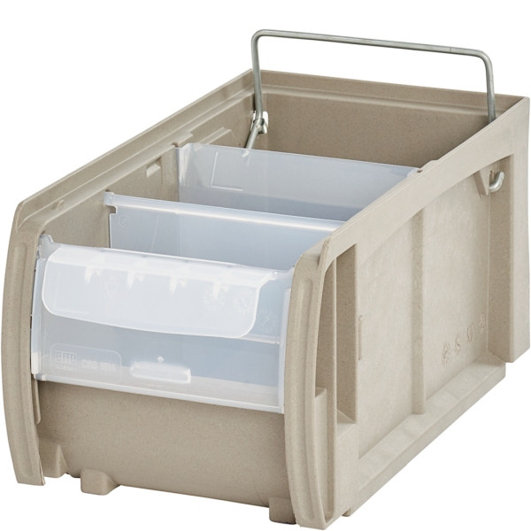 BITO C-Teile-Behälter CTB Set /CTB31514SFC 300x156x140 Set grau, Sunflower Compound, 12 Stück, C0240-0005