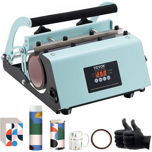 VEVOR Wärmepresse Becher-Hitzepresse 887ml Sublimationsbecher DIY Grün, SDKKBJAYAJXSU9GD9V2