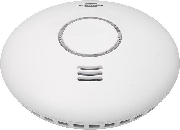 Brennenstuhl Connect WiFi Rauch-und Hitzewarnmelder WRHM01 mit App-Benachrichtigung (WLAN Rauchmelder inklusive 2x Batterien, nach EN 14604), 1290090