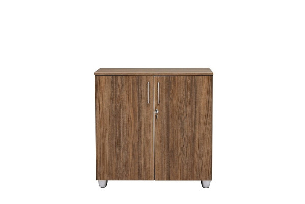 Mades Aktenschrank, 80 cm x 40 cm x 80 cm Nussbaum Dekor/Anthrazit, 152.FRN.53.10.100.04