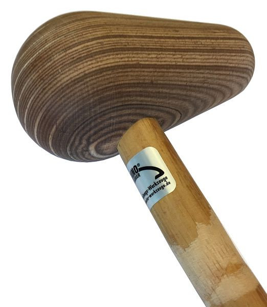 DINOSAURIER Holzhammer Profi, Topmodell mit Bambusstiel, Hammerkopf aus modernem Sonderschichtholz, Kopfdurchmesser vorne 76 mm, HH 320 PHP5