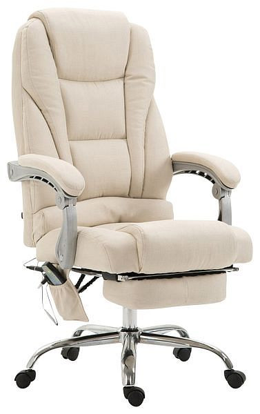 CLP Bürostuhl Pacific Stoff mit Massagefunktion, creme, 192451404