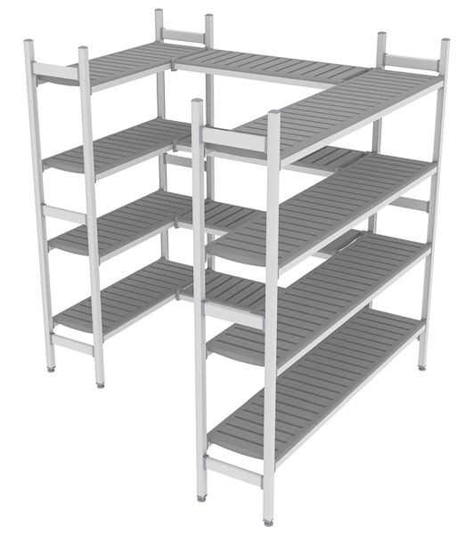 NordCap Regalsystem Z 200-200 / 204-204, 1075 / 1000 / 1675 x 375 x 1850 mm, 528901056