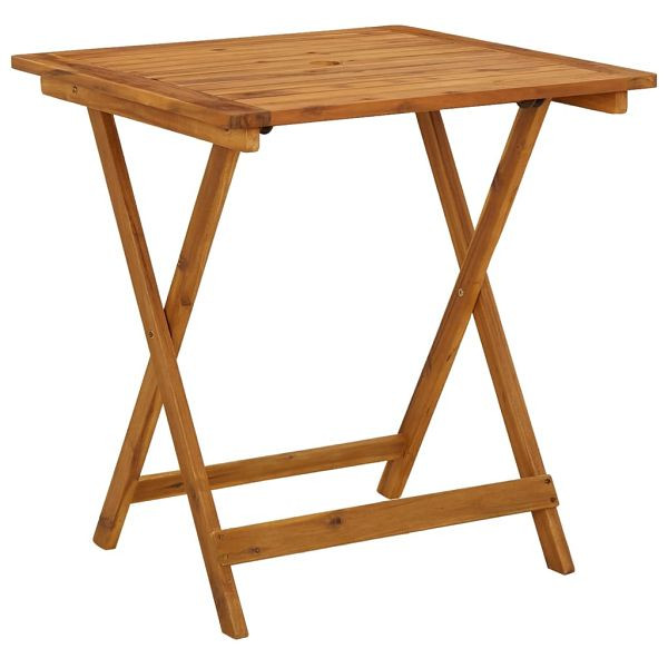 vidaXL Klappbarer Gartentisch 70 x 70 x 75 cm Massivholz Akazie, 46348