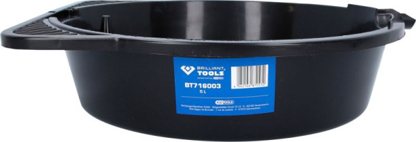 Brilliant Tools Öl-Auffangwanne / Mehrzweckwanne, 5 Liter, BT716003