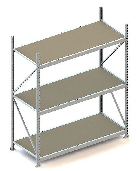 Meta MINI-RACK GR 2200x1800x800 mm, verzinkt, mit Spanplatten, Bodenanzahl: 3, 20051239