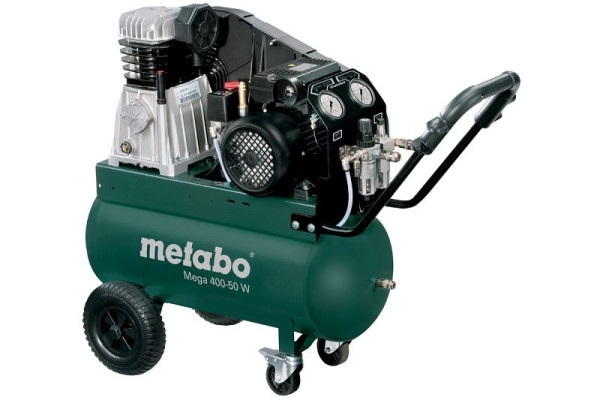 metabo Kompressor Mega 400-50 W Karton, anspruchsvoller Einsatz, 601536000