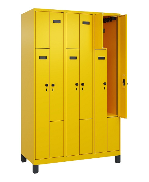 C+P Z-Spind Evolo PLUS, Füße, 6 Fächer, 1950x1200x500mm, 1023/1023, Drehriegel, 049013-326 S10018