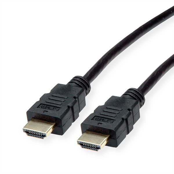 ROLINE HDMI High Speed Kabel mit Ethernet, TPE, schwarz, 1 m, 11.04.5930