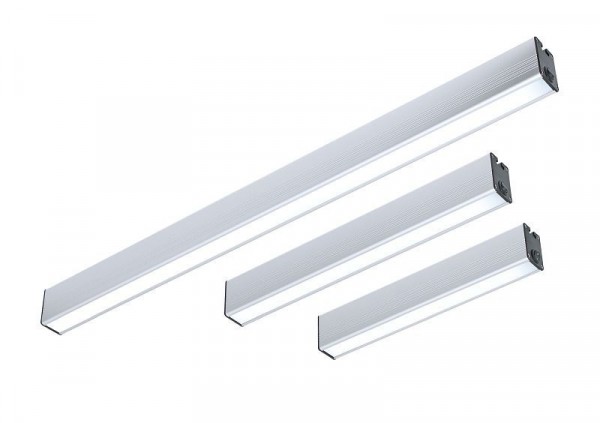 LED2WORK Arbeitsplatzleuchte PROFILED DC 900mm, 5200-5700K, dimmbar, Abdeckung Mikroprismen, 21W, 24V DC, 150614-02