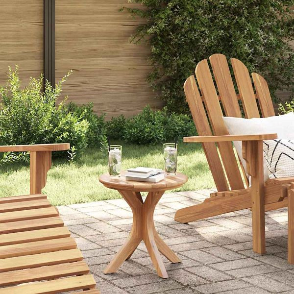 vidaXL Beistelltisch Braun 40 x 40 x 41 cm Teak-Massivholz, 42006357