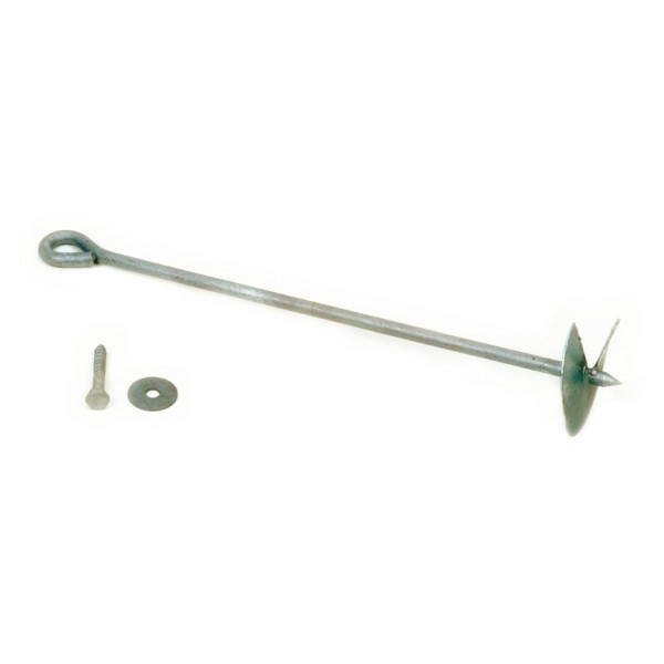 T&J TOM Erdanker mit Scheibe und Schraube, lose, Ankerlänge 60 cm, feuerverzinkt, 22270