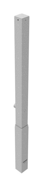 Schake Absperrpfosten (Feuerwehrpfosten) Stahlrohr 70 x 70 mm herausnehmbar, mit Dreikantverschluss, feuerverzinkt, ohne Öse, 470F