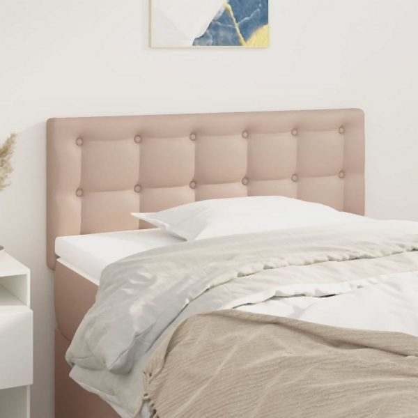 vidaXL Kopfteil Cappuccino-Braun 100x5x78/88 cm Kunstleder, 346449