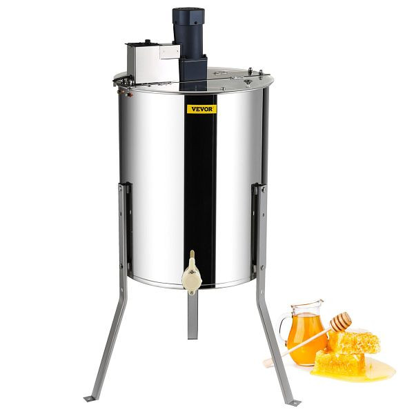 VEVOR Honigschleuder Elektrisch 140 W Tangentialschleuder Edelstahl 4/8 Rähmchen Honigschleuder, DDYM185140W48NZJGV2