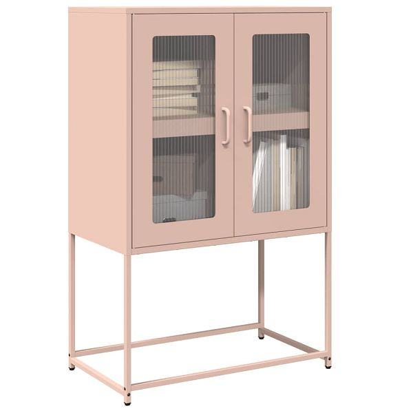 vidaXL Highboard Rosa 68x39x107 cm Stahl, 853375, 8721158372093