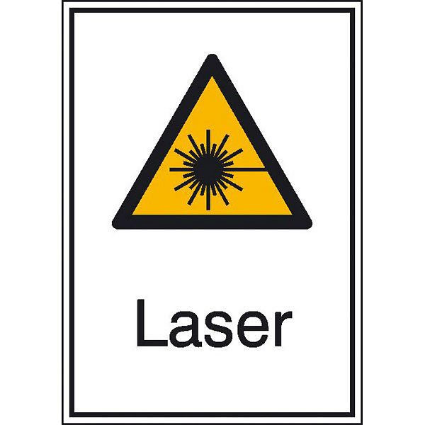 SafetyMarking Warn-Kombischild, Laser, BxH 21x29,7 cm, Aluminium, 11.1351