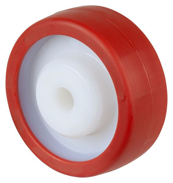 BS Rollen Polyurethanrad, Kunststofffelge, Gleitlager, Raddurchmesser: 100 mm, VE: 4 Stück, B27.100