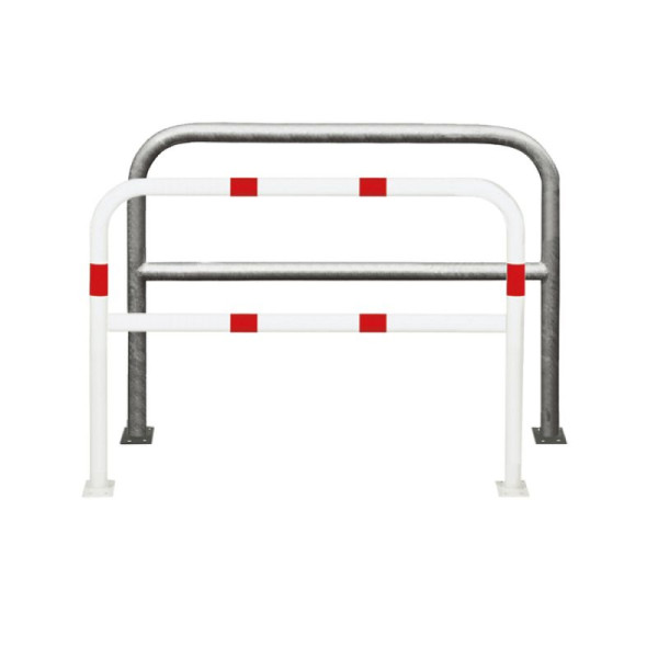 Stein HGS Anlehnbügel/Absperrbügel -Sylt-, 1000mm, ohne Farbe, mit Querholm, Bügel: Ø 48 mm, 448.62