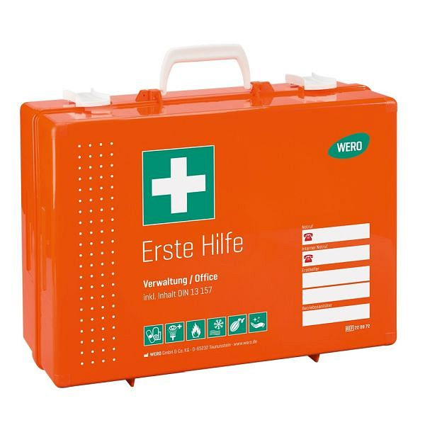 WERO Erste Hilfe Koffer Verwaltung / Office inklusive DIN 13157 in Werotop 450, 220972