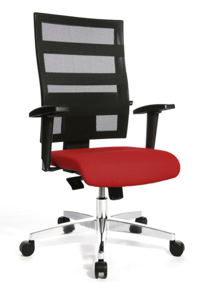 Topstar Design-Drehstuhl, stufenlose Sitzhöhenverstellung, rot, 959TT210