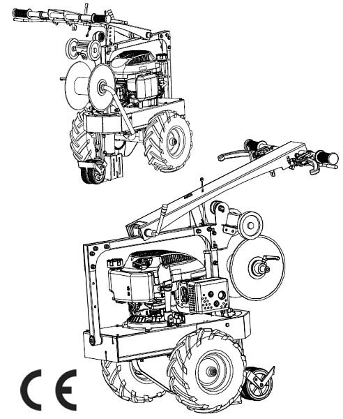 LUMAG Kabelverlegemaschine mit Benzinmotor, KVM500
