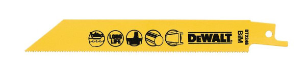 DeWalt Säbelsägeblatt BIM Metall 152mm, VE: 5 Stück, DT2346-QZ