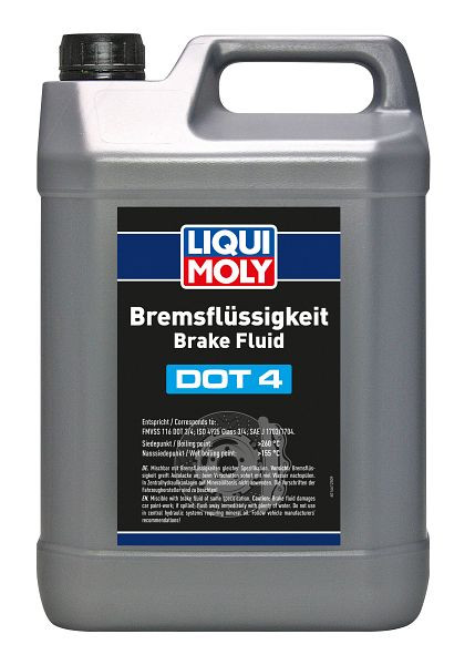 LIQUI MOLY Bremsflüssigkeit DOT 4, Kanister Kunststoff, VE: 5 Liter, 21158