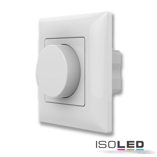ISOLED Sys-Pro 1 Zone Einbau-Drehknopf/Funk-Dimmer mit 0/1-10V Output + 4A Schaltrelais, 85-265V, 114546