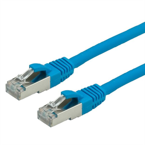 VALUE Patchkabel Kategorie 6 (Class E) S/FTP (PiMF), LSOH, blau, 1 m, 21.99.1234
