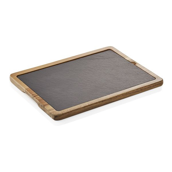 WAS Servierbrett Natural Slate Serving Board, 33 x 23 x 1,5 cm, 3317033