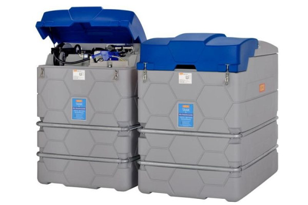Cemo CUBE-Tank für AdBlue Outdoor Premium 1500 l Impulsausgang, ZV-Kontakt, Relais 230 V, 10466
