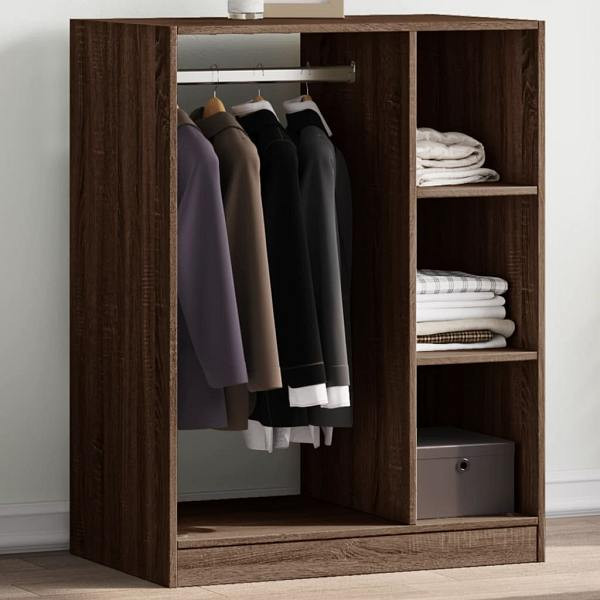 vidaXL Kleiderschrank Braun Eichen-Optik 77x48x102 cm Holzwerkstoff, 840813