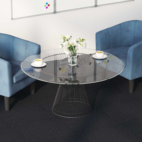 vidaXL Teppichfliese Dunkelgrau 50 x 50 cm 36-teilig PP und Bitumen, 42032452