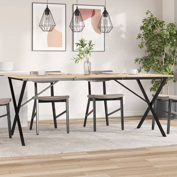 vidaXL Esstisch-Gestell in X-Form 180x80x73 cm Gusseisen, 357913