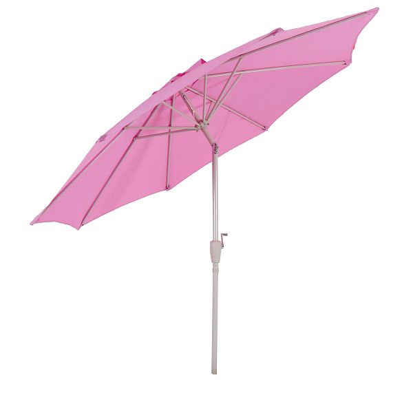Mendler Sonnenschirm N19, Gartenschirm, Ø 3m neigbar Polyester/Alu 5kg, flieder, 76710